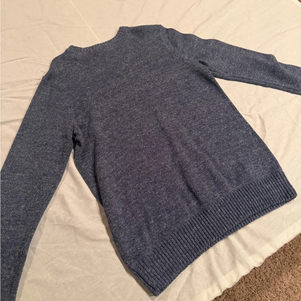 Vintage Eddie Bauer Blue Men's Sweater, Adult Medium, 100% Combed Cotton - Picture 6 of 7